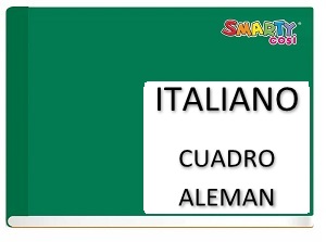 Italiano Cosido Cuadro Aleman
